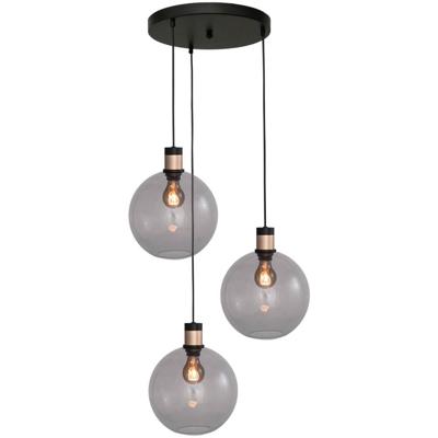 Masterlight Vide hanglampLazise 2 3x Ø 25cm goud met zwart - 2942-05-02-35-3-25