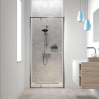 Sealskin Get Wet Contour Nisdeur 100x200 cm 6 mm Helderglas RVS - thumbnail