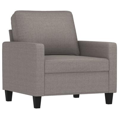 4-delige Loungeset met kussens stof taupe