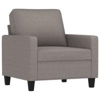 4-delige Loungeset met kussens stof taupe - thumbnail