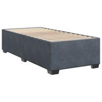 Boxspring met matras fluweel donkergrijs 160x200 cm - thumbnail