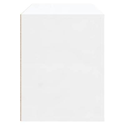 Schoenenkast 80x35x45 cm bewerkt hout hoogglans wit