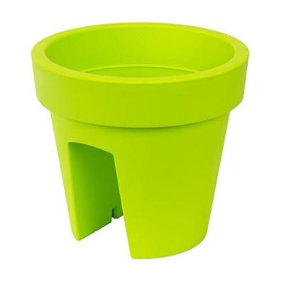 MACETA MOD. LOFLY RAILING 250. 25 X 23 CM. PISTACHO