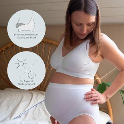 Naadloze borstvoedings- & zwangerschapsbeha GelWire® CARRIWELL zwart