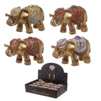 Mini Glitter Geluk Olifant Wierookhouder - thumbnail