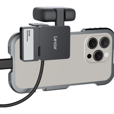 Lexar Go Portable SSD SL400 1TB Including Hub Black