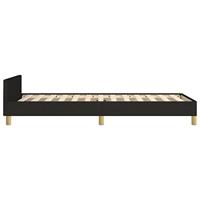 Bedframe zonder matras 80x200 cm stof zwart - thumbnail