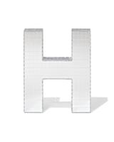 HEMA Discoletter H 10x9x10cm (zilver) - thumbnail
