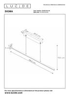 Lucide SIGMA - Hanglamp - LED Dimb. - 1x30W 2700K - Zwart - thumbnail