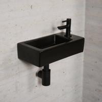 Wiesbaden Fonteinset Mat Zwart Color Mat Zwart - Fonteinset Met Amador Kraan - thumbnail