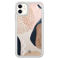 iPhone 11 hybride hoesje - Abstract dots - thumbnail