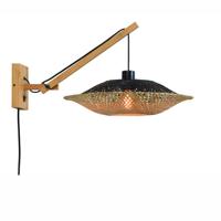 GOOD&MOJO Wandlamp 'Kalimantan' Small, Bamboe, kleur Naturel - thumbnail