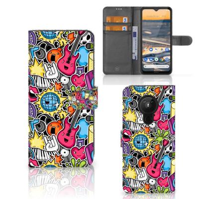 Nokia 5.3 | Wallet Case | met Pasjes | Punk Rock Nokia 5.3 | Wallet Case | met Pasjes | Punk Rock