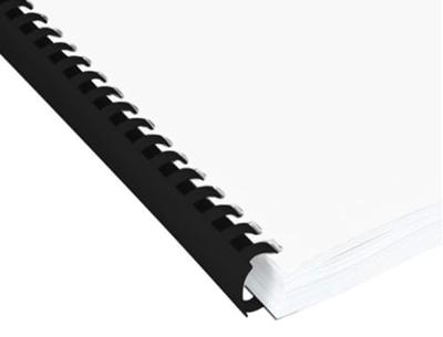 Q-CONNECT bindrug 14mm 21 rings 100 stuks zwart