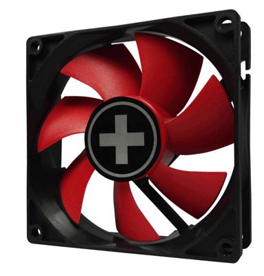 Simpletek PC-ventilator Zwart, Rood (b x h x d) 92 x 25 x 92 mm