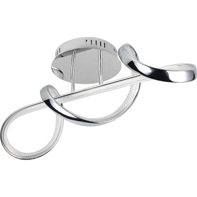 LED Plafondlamp Rond 28W - Dimbare Plafondverlichting 4000K Chroom