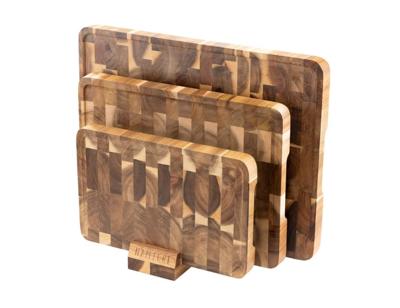 Namture Giftset - 3 snijplanken + houder acaciahout Namture Giftset - 3 snijplanken + houder acaciahout