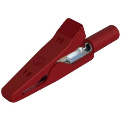 SKS Hirschmann MA 1 S rt Krokodillenklem Steekaansluiting 2 mm Ohne Messkategorie Rood SKS Hirschmann MA 1 S rt Krokodillenklem Steekaansluiting 2 mm Ohne Messkategorie Rood