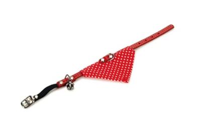 Kattenbandje met doek en bel - Rood Kattenbandje met doek en bel - Rood
