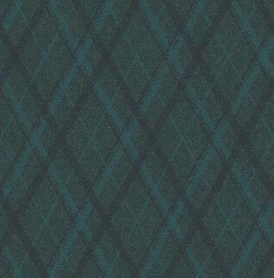 Dutch Wallcoverings Sauvage Ruit - Blauw