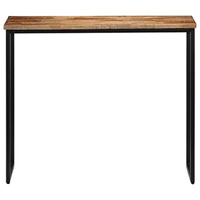 Wandtafel 90x30x76 cm massief gerecycled teakhout