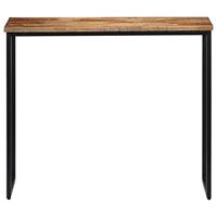 Wandtafel 90x30x76 cm massief gerecycled teakhout - thumbnail