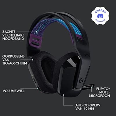 Hoofdtelefoon met Hoofdband Logitech G535 Zwart - thumbnail