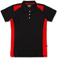 Blåkläder Dames poloshirt piqué 33901050 | Zwart/Rood | Maat XXL - 7330509479612 - thumbnail