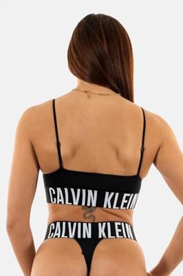 Calvin Klein Bralette dames - Intense Power - Zwart - Dames topje microvezel - Spaghetti bandjes