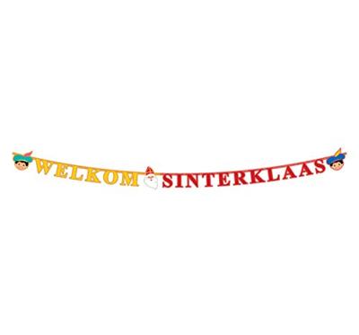 Sint en Piet Welkom Sinterklaas Slinger 3M