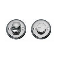 Intersteel Rozet met toilet-/badkamersluiting schroefgat 50x5mm - chroom - thumbnail