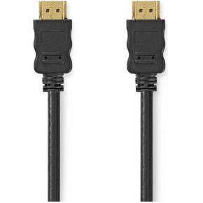 Nedis High Speed HDMI-Kabel met Ethernet | HDMI Connector | HDMI Connector | 4K@30Hz | ARC | 10.2 Gbps | 7.50 m | Rond | PVC | Zwart | Label -