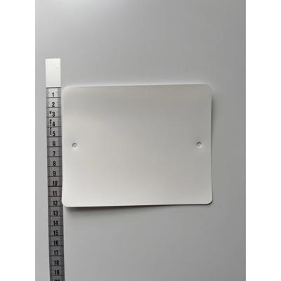 PVC labels 120x150 mm 2 gaten wit