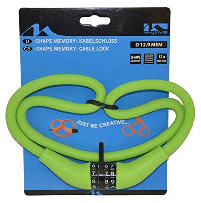 M-Wave kabelcijferslot silicon 900 x 12mm groen