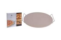 Excellent Houseware Pizzasteen 33 cm met Houder - thumbnail
