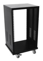 Roadinger SR-19 19 inch rack 22 HE Staal Incl. wielen - thumbnail