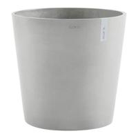 Ecopots Amsterdam kunststof bloempot Grijs/Wit - Ø 47 cm - thumbnail