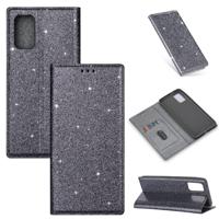 Xiaomi 12T Pro hoesje - Bookcase - Pasjeshouder - Portemonnee - Glitter - TPU - Grijs - thumbnail