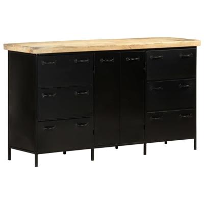Dressoir 140x38x76 cm ruw mangohout