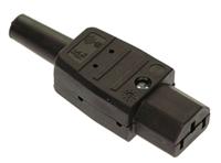 AS Schwabe 62081 Apparaatstekker (koud) Stekker, recht Totaal aantal polen: 2 10 A Zwart 1 stuk(s) - thumbnail