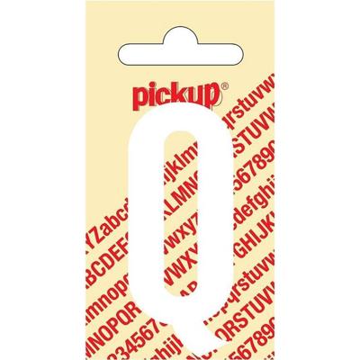 Plakletter Nobel Sticker witte letter Q Pickup - Pickup