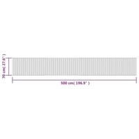 VidaXL Vloerkleed rechthoekig 70x500 cm bamboe zwart - thumbnail