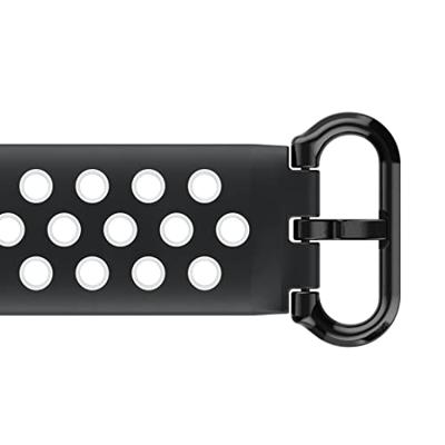 Hama Sportpolsband Voor Fitbit Charge 5 Ademend Horlogebandje Zwart/grijs