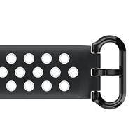 Hama Sportpolsband Voor Fitbit Charge 5 Ademend Horlogebandje Zwart/grijs - thumbnail