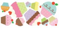 RoomMates muurstickers xl Happi Cupcake vinyl 10 stuks - thumbnail