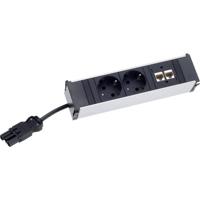 Bachmann 912.233 Stekkerdoos Zwart, Zilver 1 stuk(s) - thumbnail