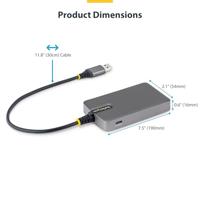 Hub USB Startech 5G4AC-USB-A-HUB Grijs - thumbnail