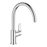 GROHE BauCurve Keukenkraan - hoog - draaibare uitloop - chroom 31536001 - thumbnail