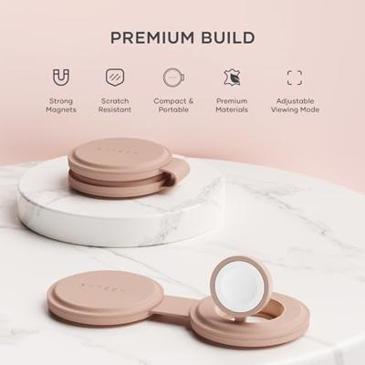 Satechi OntheGo 2-in-1 wireless oplader (15W) - Desert Rose