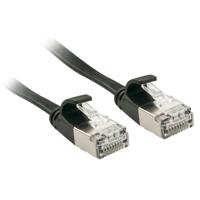 LINDY 47482 RJ45 Netwerkkabel, patchkabel CAT 6A U/FTP 2.00 m Zwart Snagless 1 stuk(s) - thumbnail